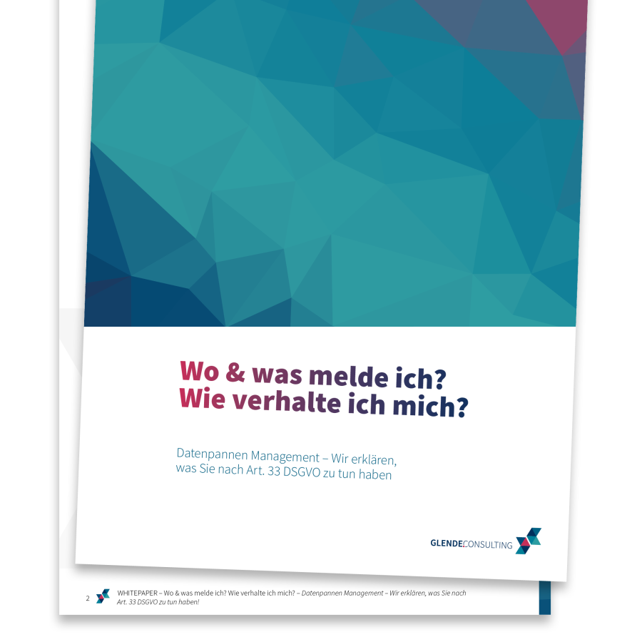 Whitepaper zum Thema Datenpannen Management – Wo und wa melde ich?